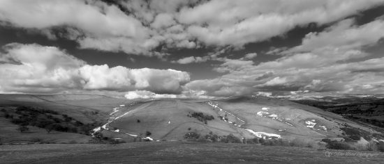 Hills and clouds