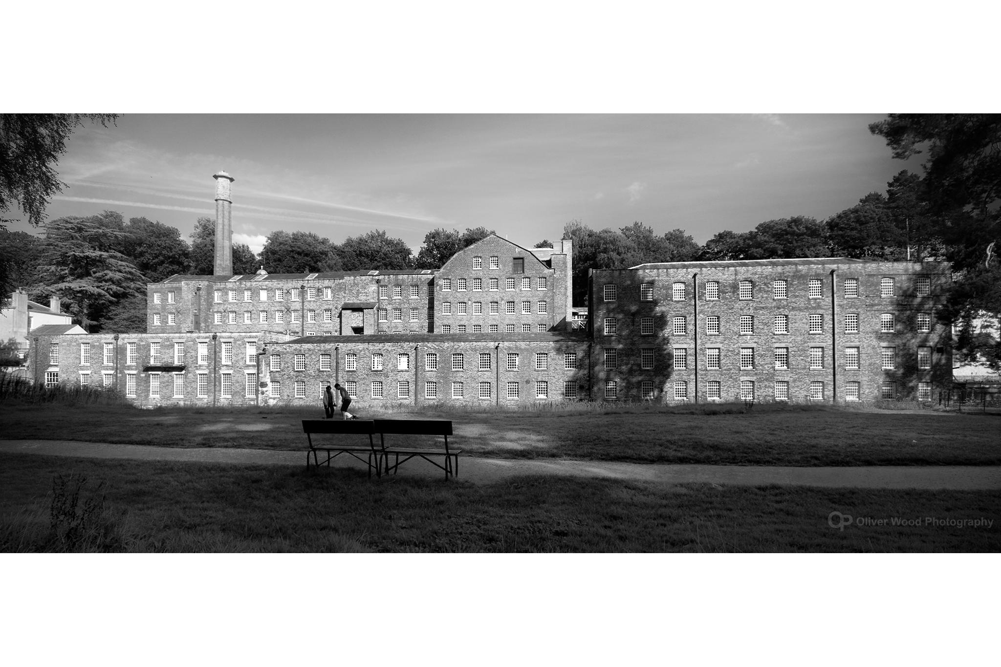 Quarry bank mill - black and white